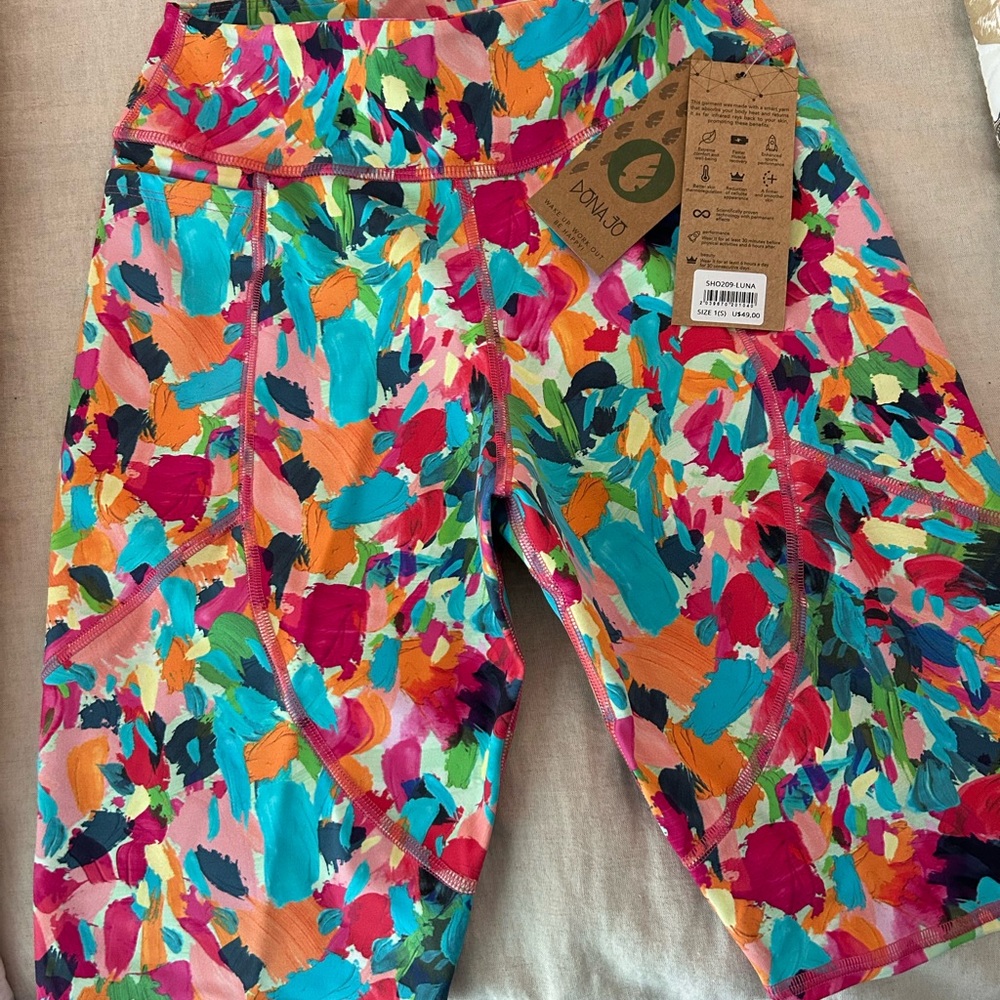 Dona Jo Women's Colorful Patterned Shorts
